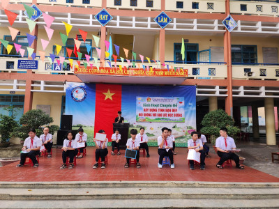 Liên đội tổ chức sinh hoạt dưới cờ Chuyên đề “Xây dựng tình bạn đẹp, nói không với bạo lực học đường”